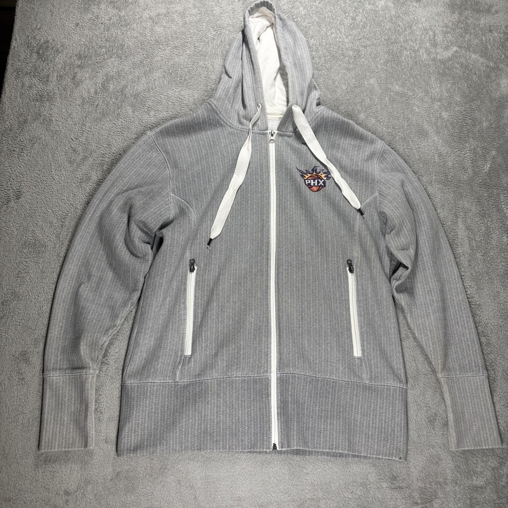 Phoenix Suns‎ Gray Zip Up Hoodie Size Large *READ*